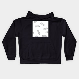 If you can read this, you're too close - introvert 4 black on white Kids Hoodie